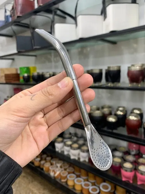 Bombilla Acero Pico de Loro Corta