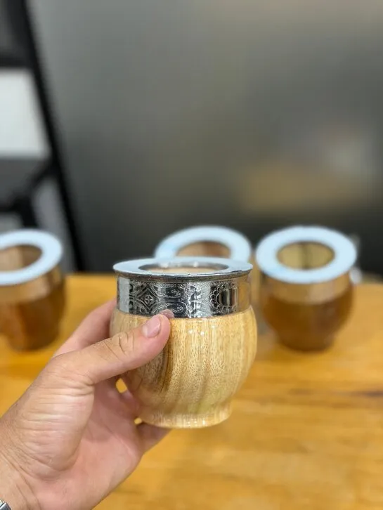 Mate Algarrobo Imperial Acero Laqueado