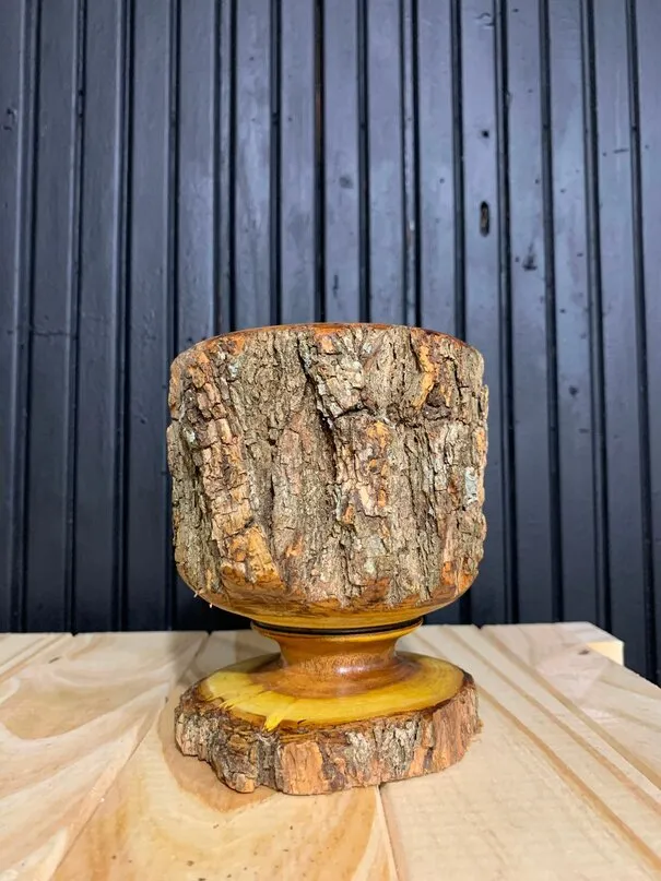 Mate Tronquito C/Base Madera Ñandubay
